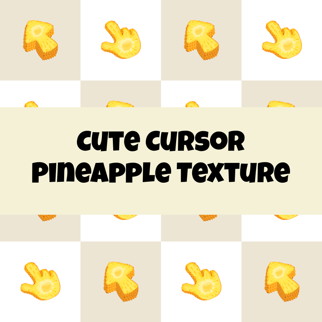 Cute Cursor Pineapple Texture